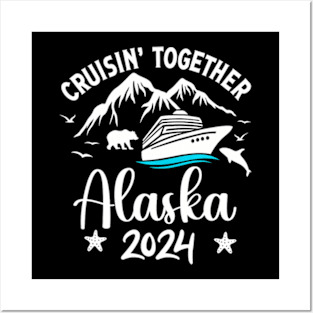 Family Friends and Group Alaska Cruise 2024 Trip Posters and Art